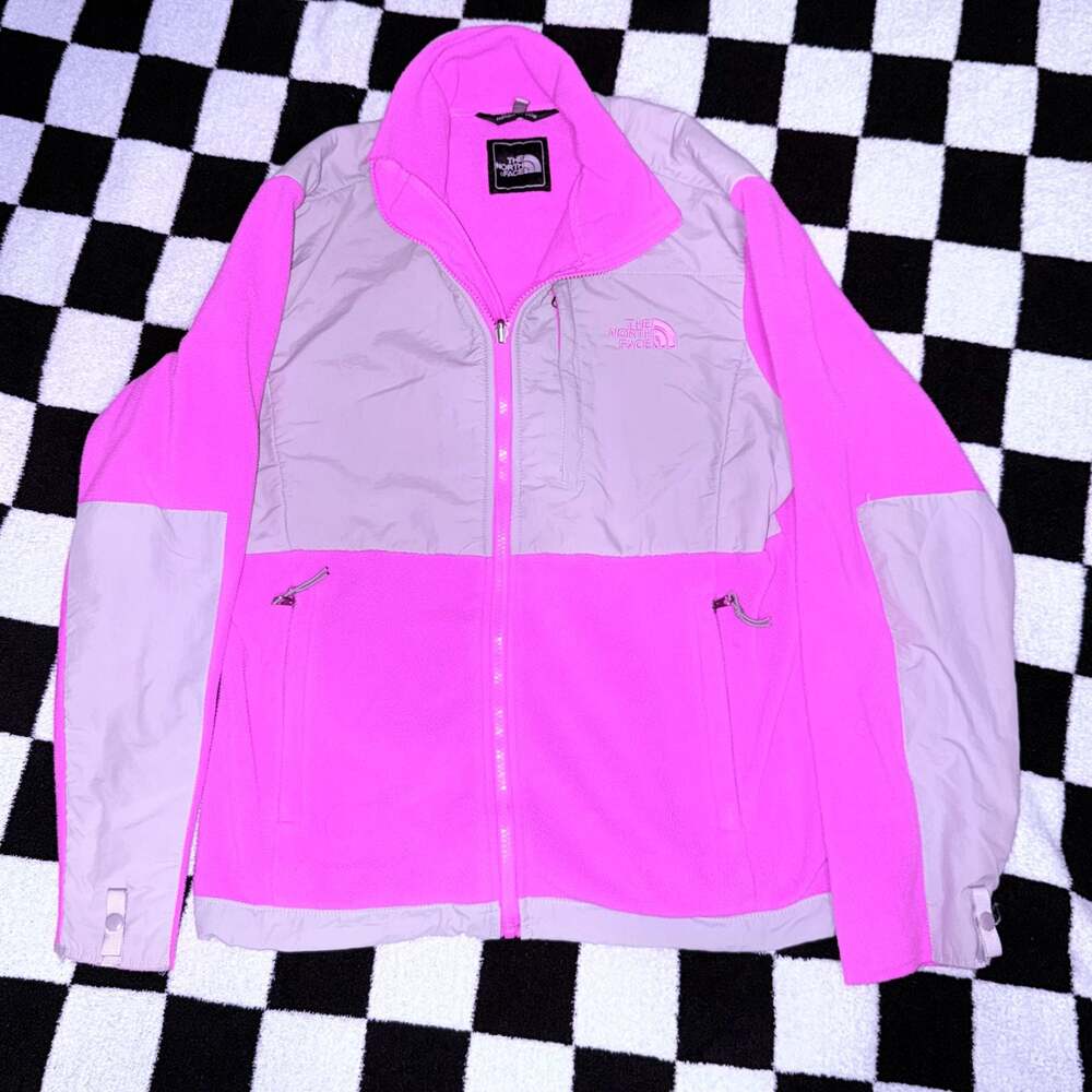 The North Face Women's Denali Fleece Jacket Pink Grey Size M